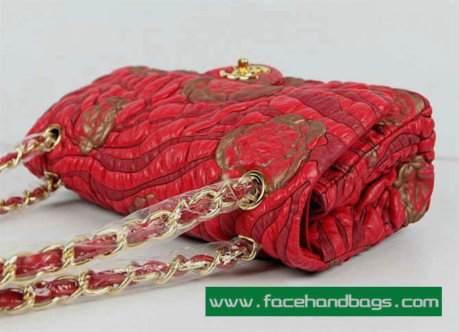Chanel 2.55 Rose Handbag 50135 Gold Hardware-Red Gold - Click Image to Close